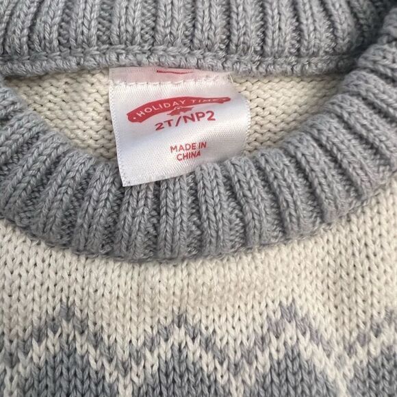 Boys Holiday Time Christmas Polar Bear Christmas Tree Sweater. Size 2T. - Picture 3 of 7